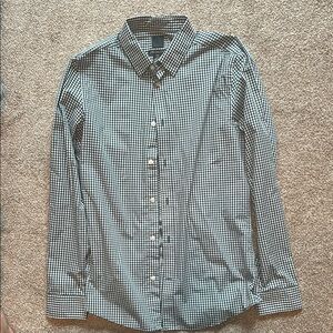 Men's Black and White Checkered Shirt